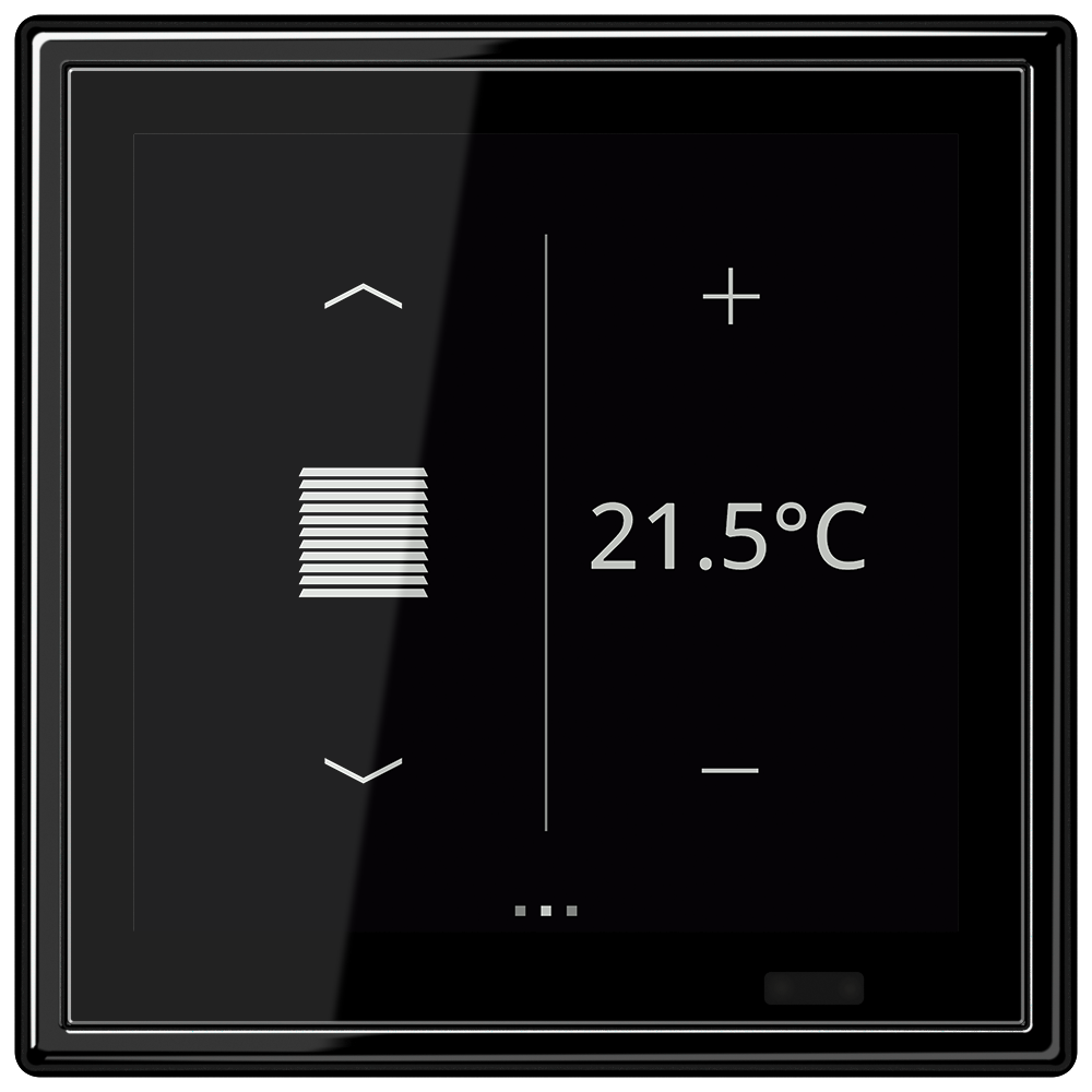 JUNG Bedienelement KNX Kst sw UP LS 459 D 1S SW man.SollwVerst