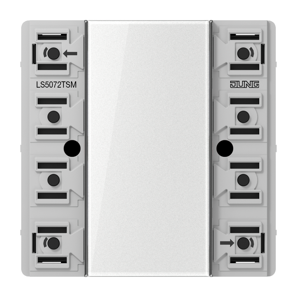 JUNG Tastsensor KNX UP perlmutt 2f 4pkt LS 5072 TSM inkl.Ankoppl LED