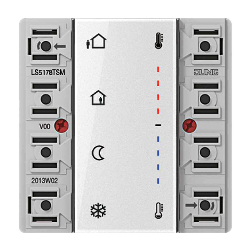 JUNG Raumtemperaturregler UP KNX LED LS 5178 TSM Bedienelement VorOrt_Bedien