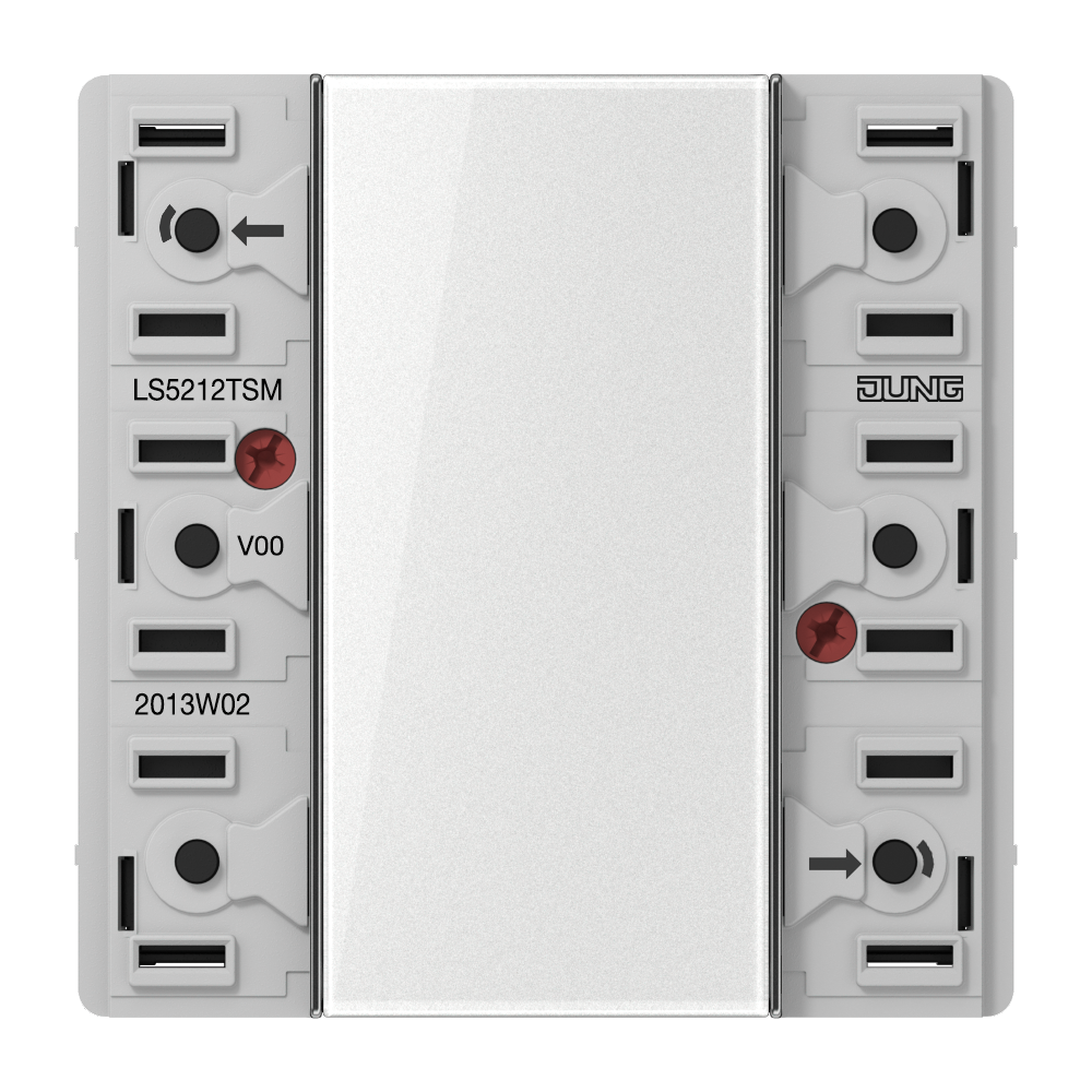JUNG Tastsensor KNX UP perlmutt 1f 2pkt LS 5212 TSM