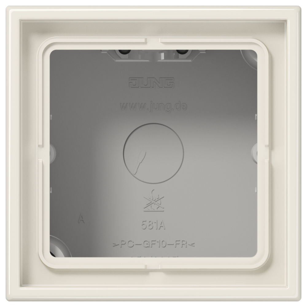 JUNG Gehäuse AP 1f Kst ws glz AP-Geh LS / LS CUBE LS 581 A W