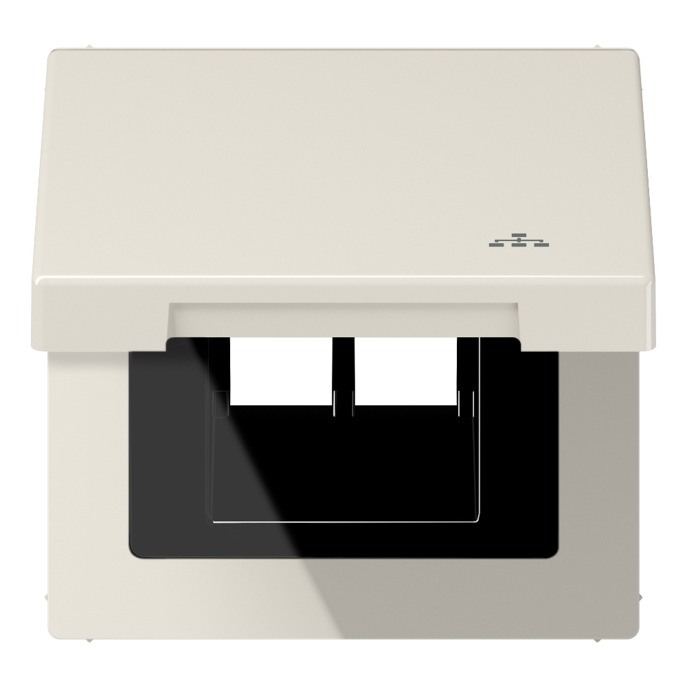 JUNG Einbaurahmen 1f cws glz Klappd Kst LS 990 BFKL LAN f.GEB-K