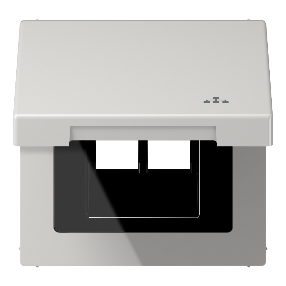 JUNG Einbaurahmen 1f lgr glz Klappd Kst LS 990 BFKL LAN LG f.GEB-K