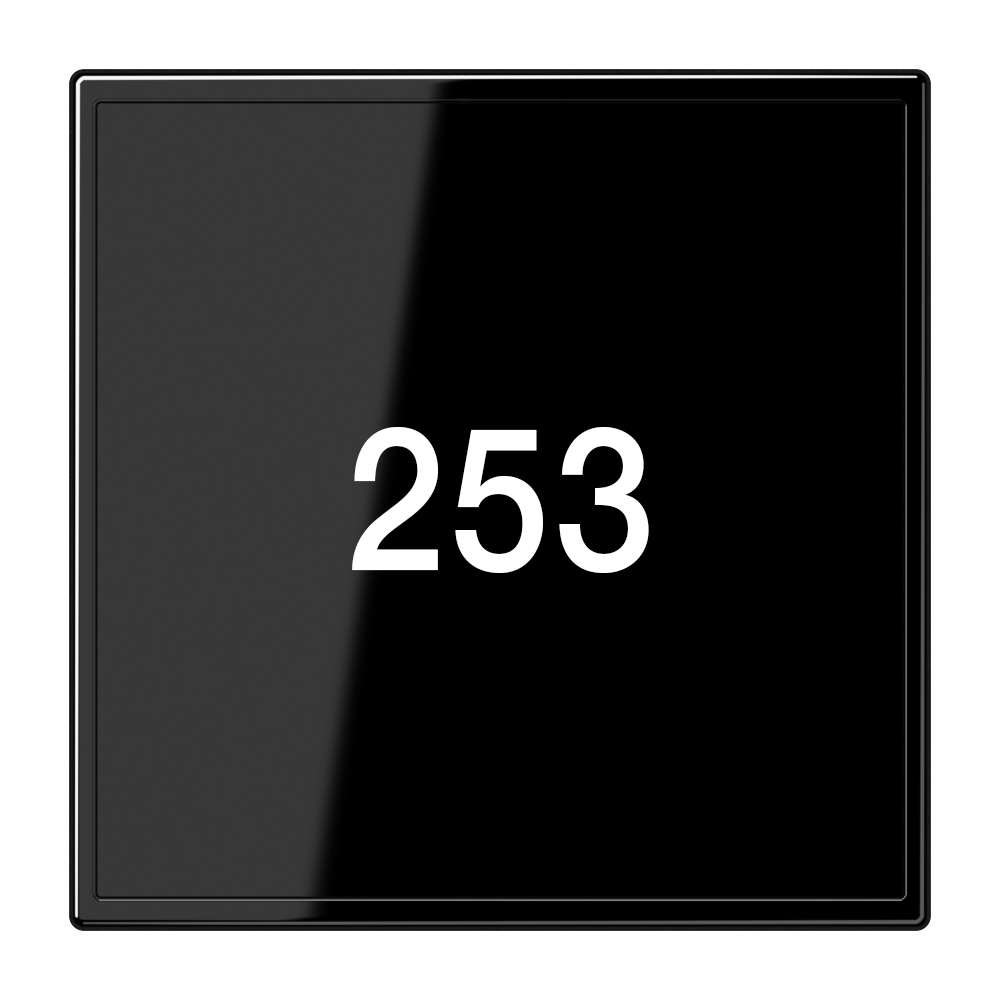 JUNG Lichtsignal sw Aufs LED UP IP20 LS CU KO6 TX SW 230V m.LM festst.Symb