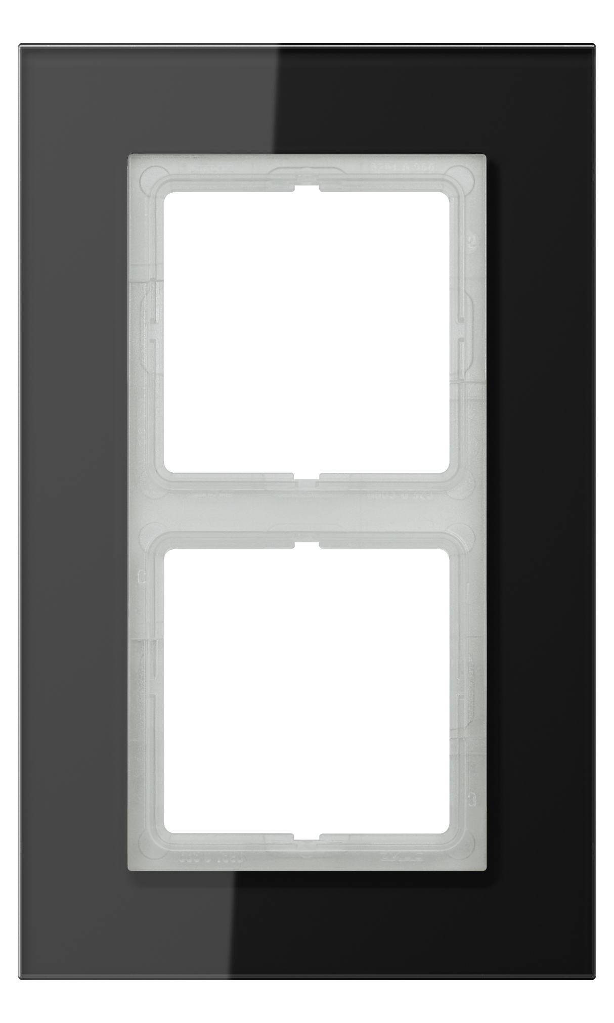JUNG Einbaurahmen 2f sw glz Glas f.GEB-K LS / LS PLUS LSP 982 GL SW