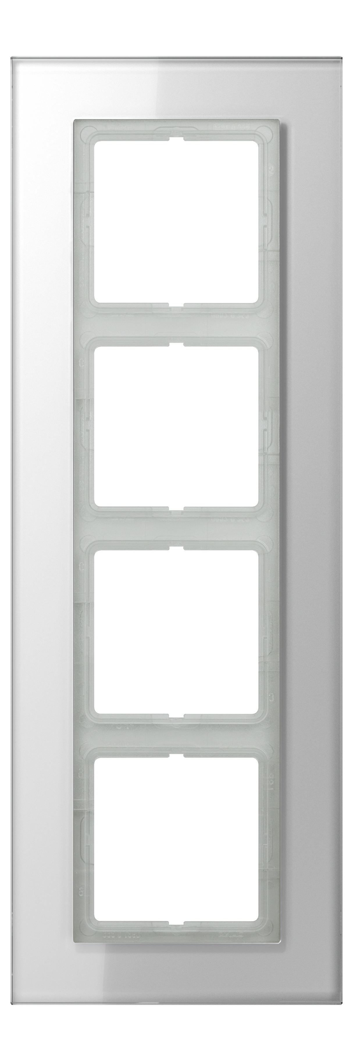 JUNG Einbaurahmen 4f aws glz Glas LS / LS PLUS LSP 984 GL WW f.GEB-K
