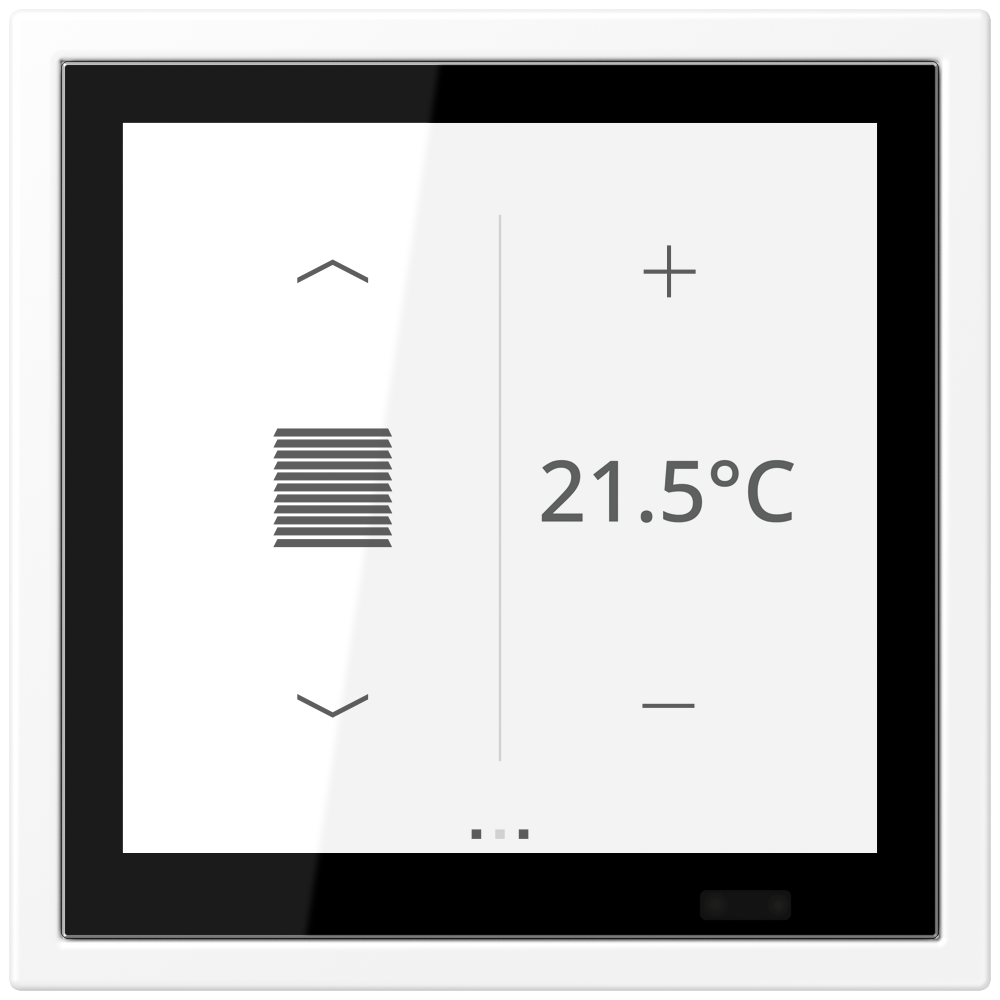 JUNG Bedienelement KNX Kst schn-ws UP LSZ 459 BF D 1S WWM man.SollwVerst