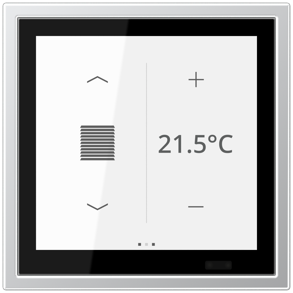 JUNG Bedienelement KNX Kst alu UP LSZ AL 459 BF D 1S man.SollwVerst