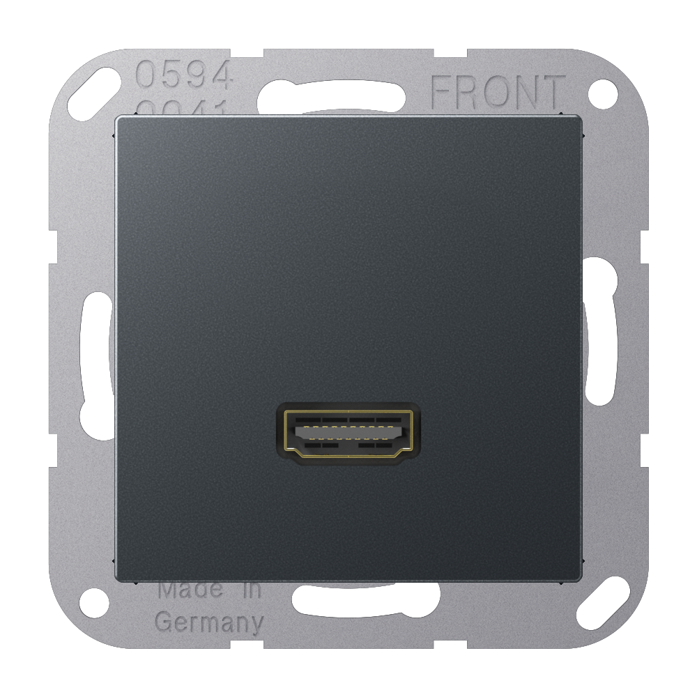 JUNG HDMI-Steckdose UP Kanaleinb 1HDMI A M 1112 NM anth