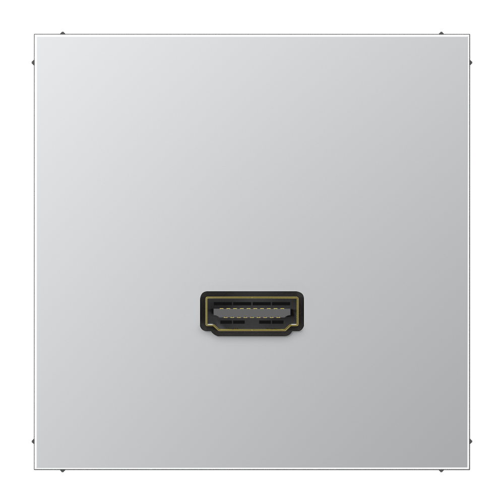 JUNG HDMI-Steckdose UP Kanaleinb 1HDMI LS MA AL 1112 alu