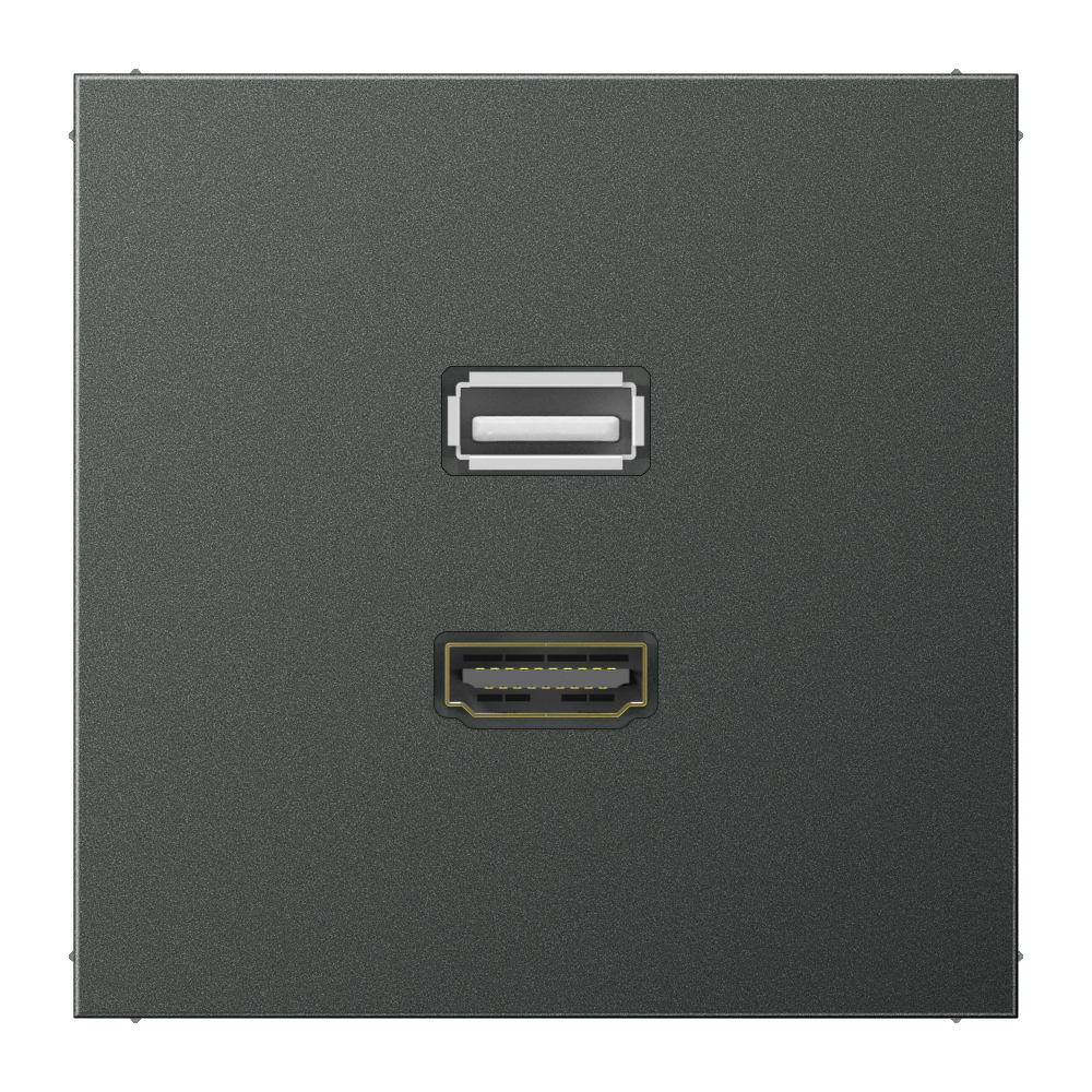 JUNG HDMI-Steckdose UP Kanaleinb 1data LS MA AL 1163 AN 1HDMI anth
