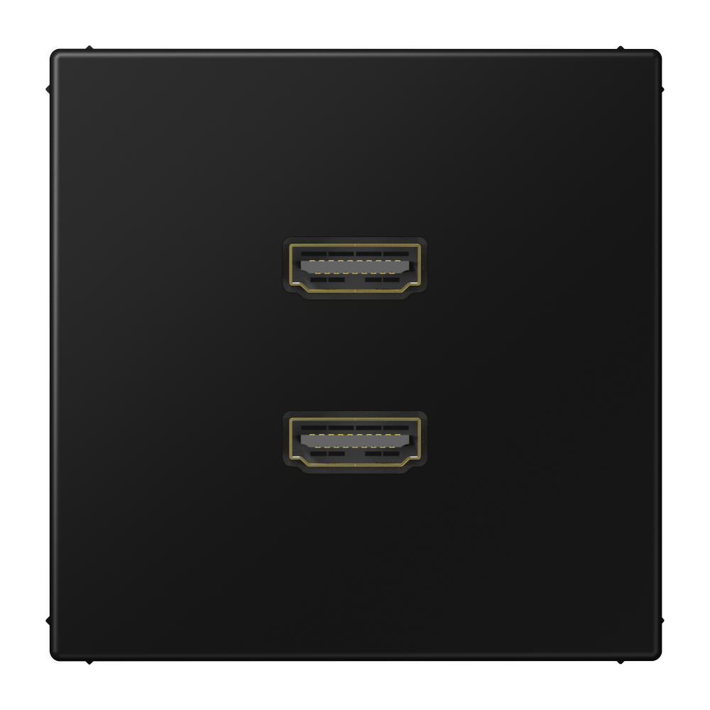 JUNG HDMI-Steckdose UP Kanaleinb 2HDMI LS MA 1133 SW sw RAL9005
