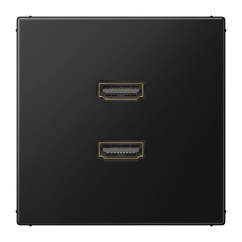JUNG HDMI-Steckdose UP 2data 2HDMI LS MA 1133 SWM gra-sw