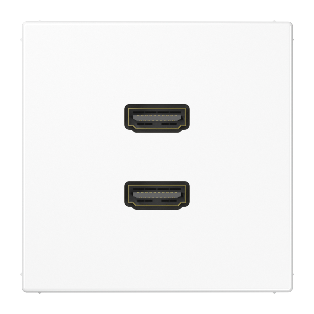 JUNG HDMI-Steckdose UP Kanaleinb 2HDMI LS MA 1133 WW ws RAL9010