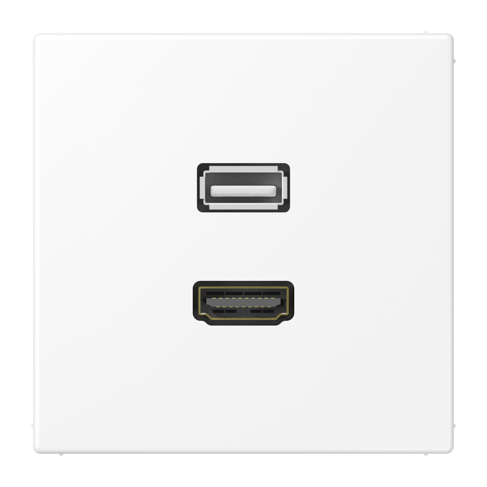 JUNG HDMI-Steckdose UP 2data 1HDMI LS MA 1163 WWM schn-ws