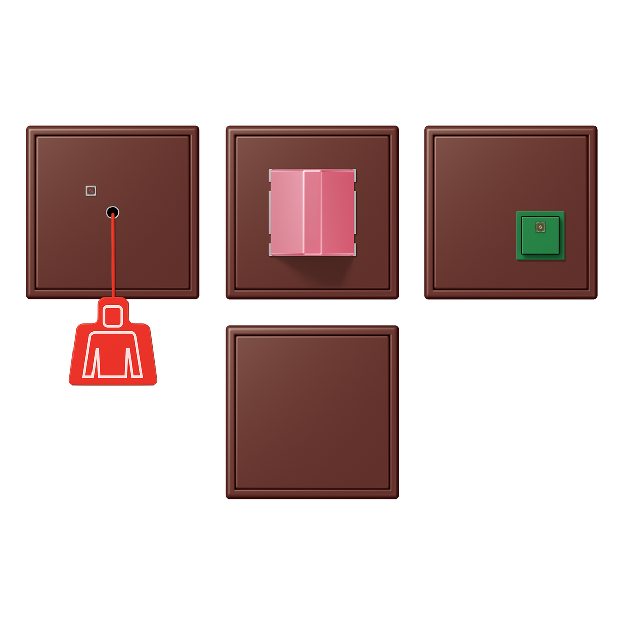 JUNG Komplettset f.Beh ter_sie_31 mt LS NRS LC 0834 235