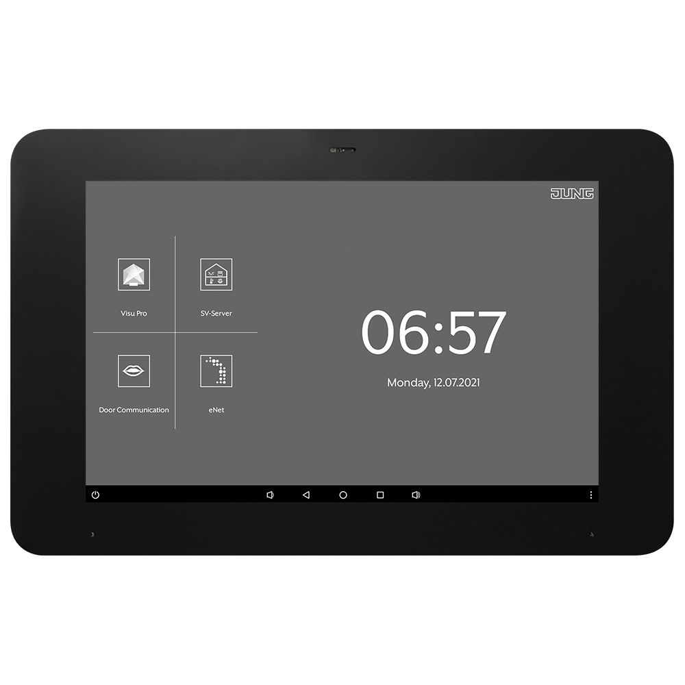 JUNG Melde/Bedientableau UP KNX sw Farbe SC 008 1U Touch USB