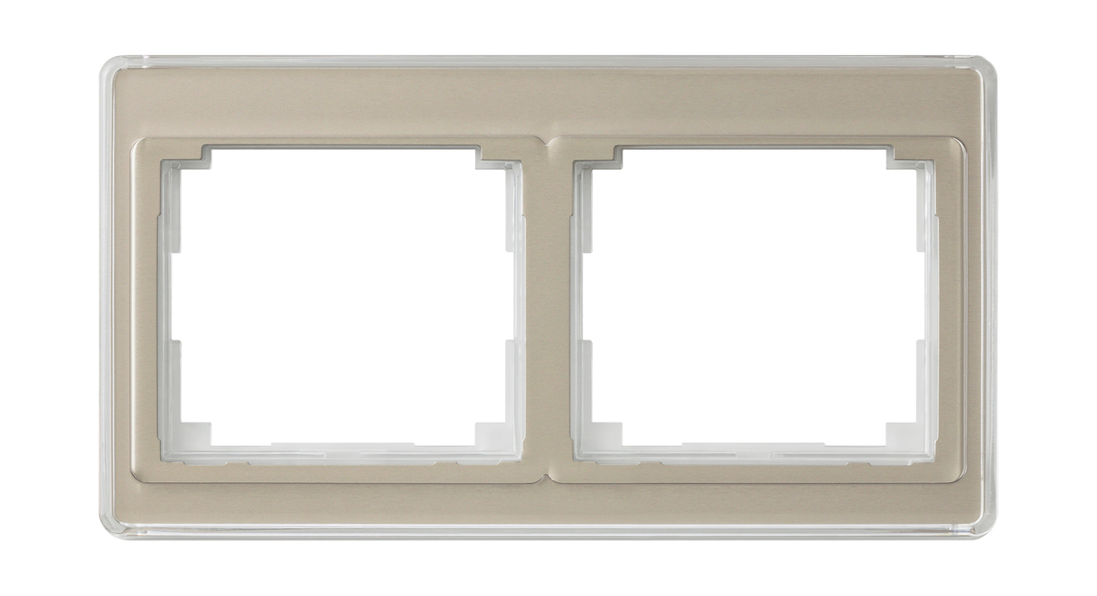JUNG Einbaurahmen 2f brz glz horiz Glas SL / SL 500 SL 5820 GB f.GEB-K