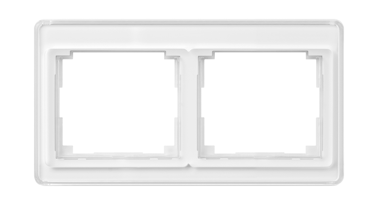 JUNG Einbaurahmen 2f aws glz horiz Glas SL / SL 500 SL 5820 WW f.GEB-K