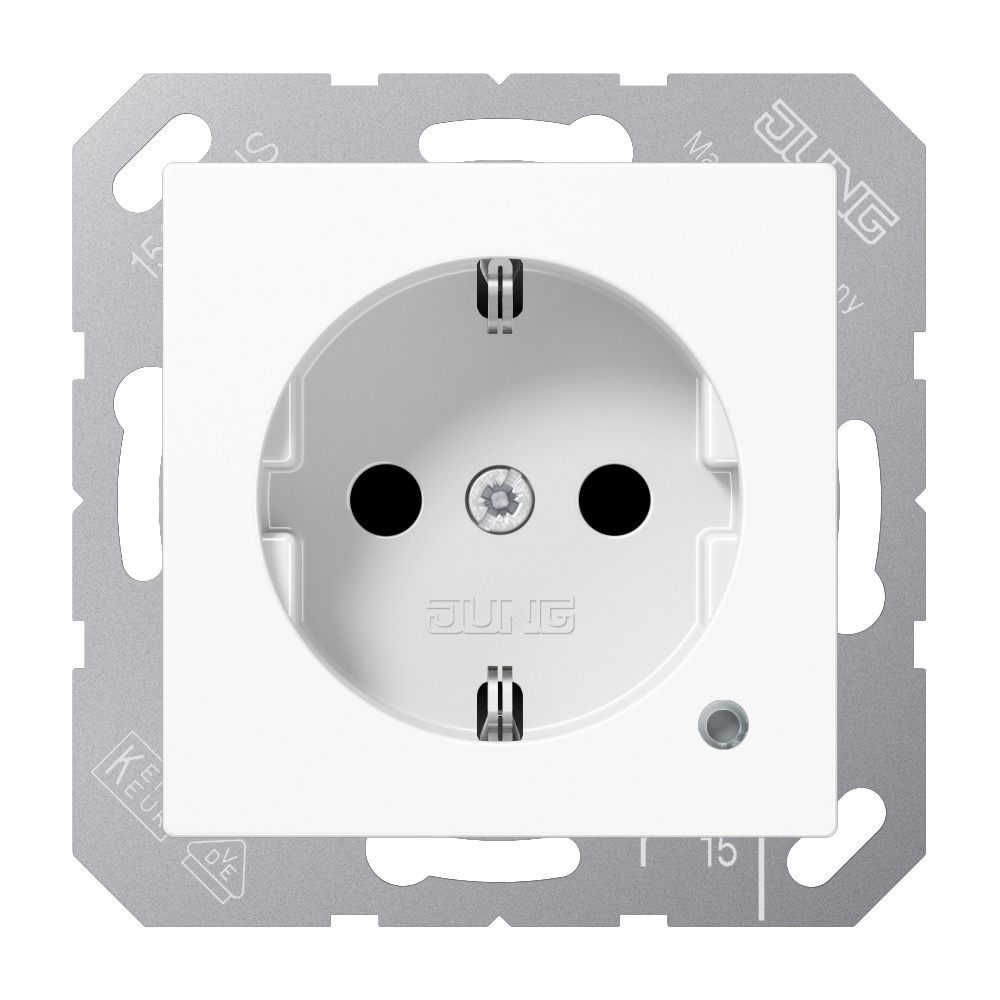 JUNG Steckdose 1f aws UP m.BS IP20 vert SPA 1520 KO WW