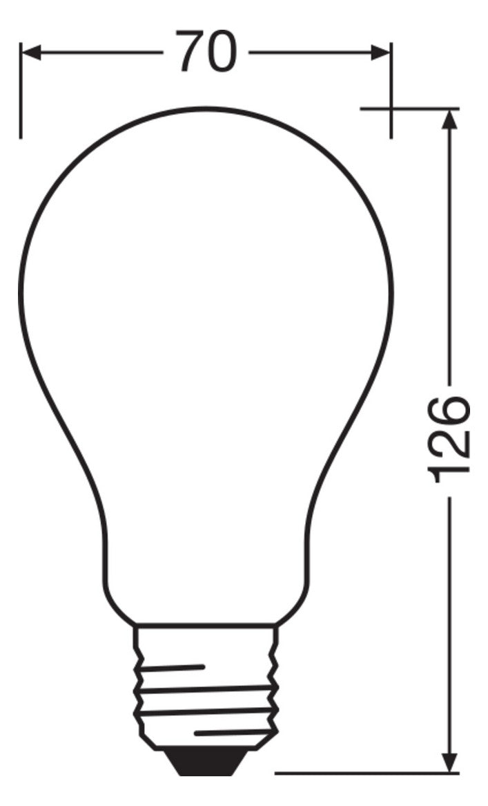 LEDVANCE LED-Lampe FM E27 17W 2700K ws D LED Classic A 150 Filament P 17W 82 2452
