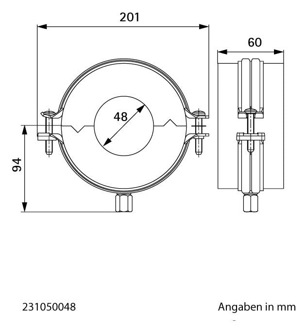 Walraven Kälteschelle BISOFIX MW DSD: 50mm - Gewinde: M8/M10 - 48mm | 231050048