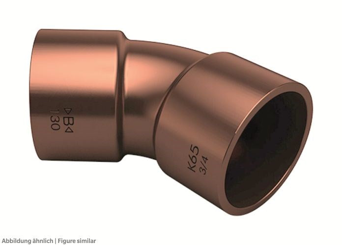 Bogen 45 Grad K5041 5/8" löt i/i K65 (Kupferlegierung)