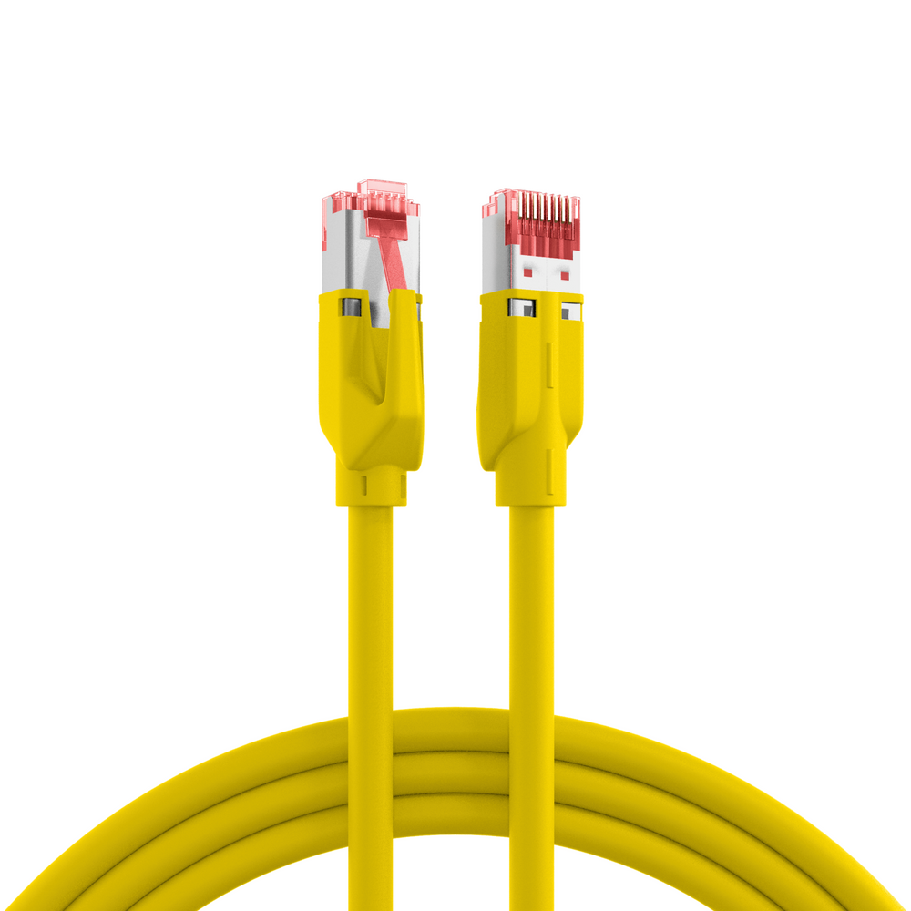 RJ45 Patchkabel Cat.5e SF/UTP PUR TM21 schleppfähig gelb 30m Stück