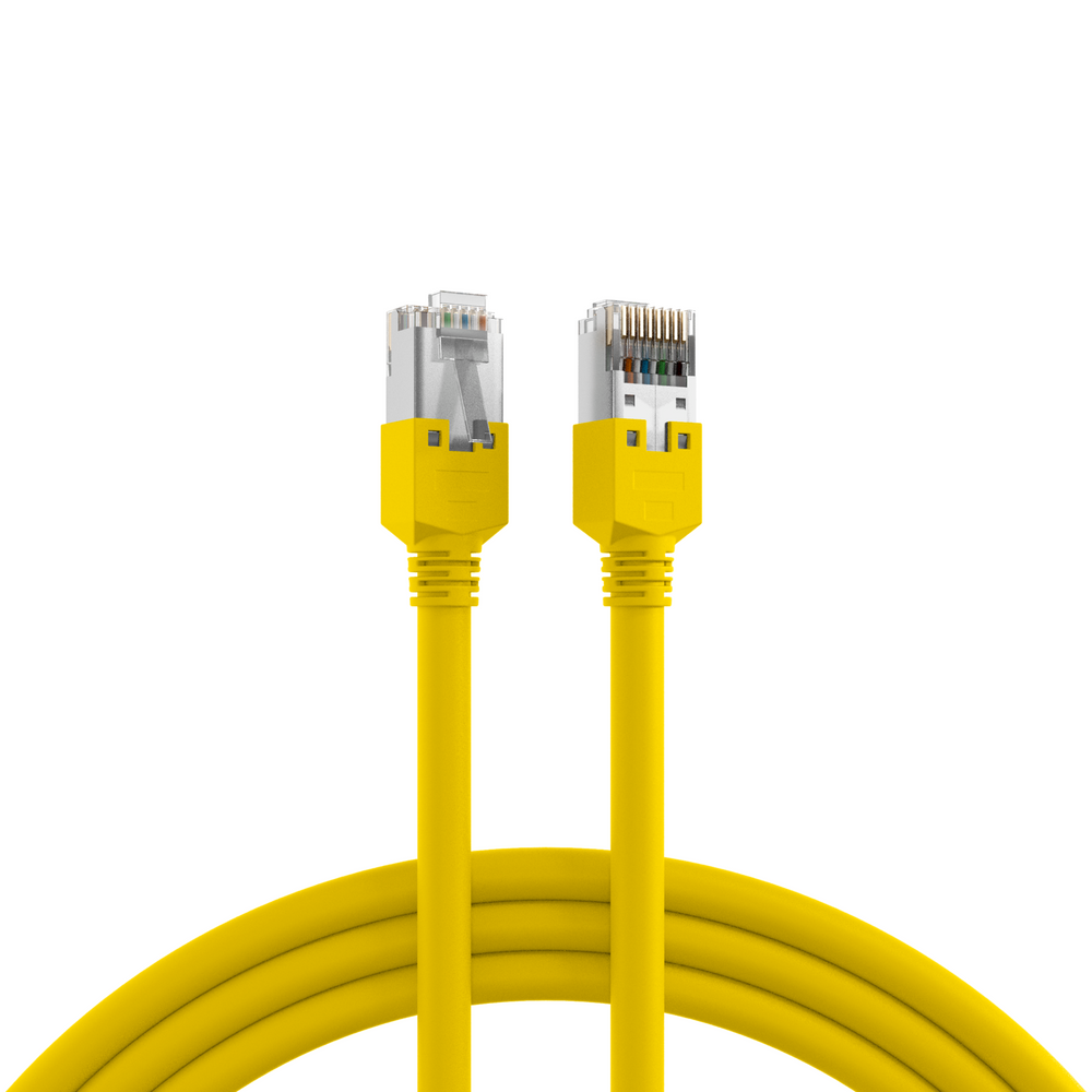 RJ45 Patchkabel Cat.5e F/UTP LSZH Draka UC300 TM11 gelb 50m Stück