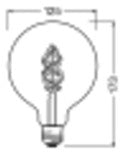 LEDVANCE LED-Kugellampe FM E27 4,5W rgbw SMART+ Filament Globe RGBW 30 4.5 W 2700