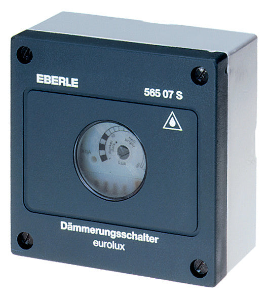 EBERLE Dämmerungsschalter AP 1S 2500W DÄ 565 08 30s/ein 30s/aus anth IP54