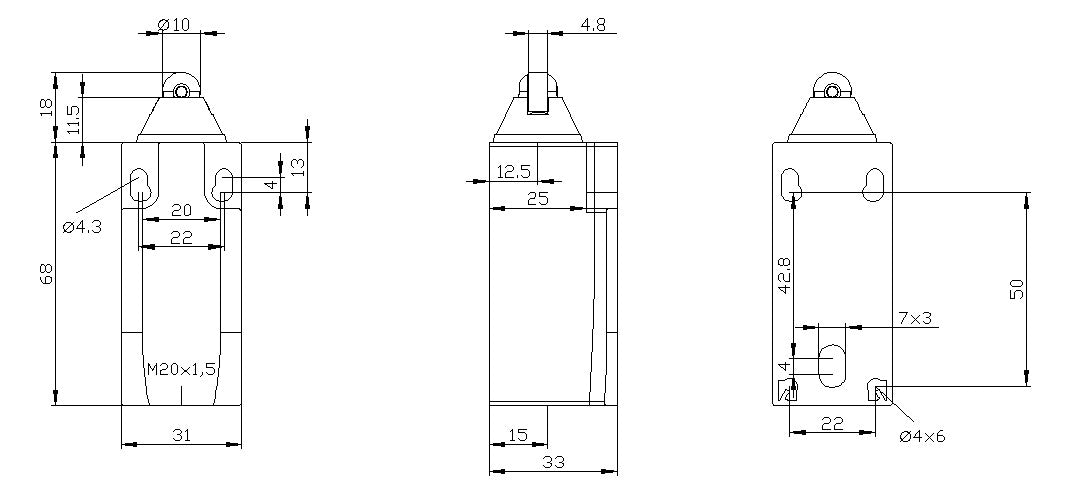 SIEMENS Einzelpositionsschalter 1S 1Ö 1W 3SE5232-0BD03 Kst Rollenstößel