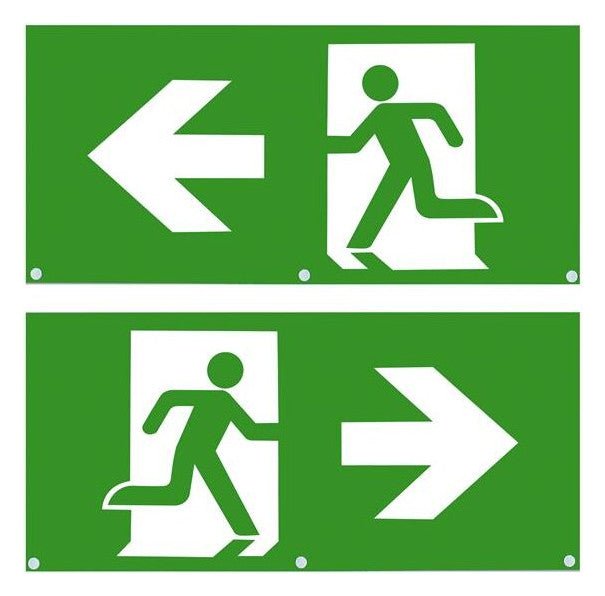 DOTLUX Erweitertes Piktogrammset links und rechts für LED-Notleuchte EXITmulti (Artikel 3177-060120) Set 2 Stück
