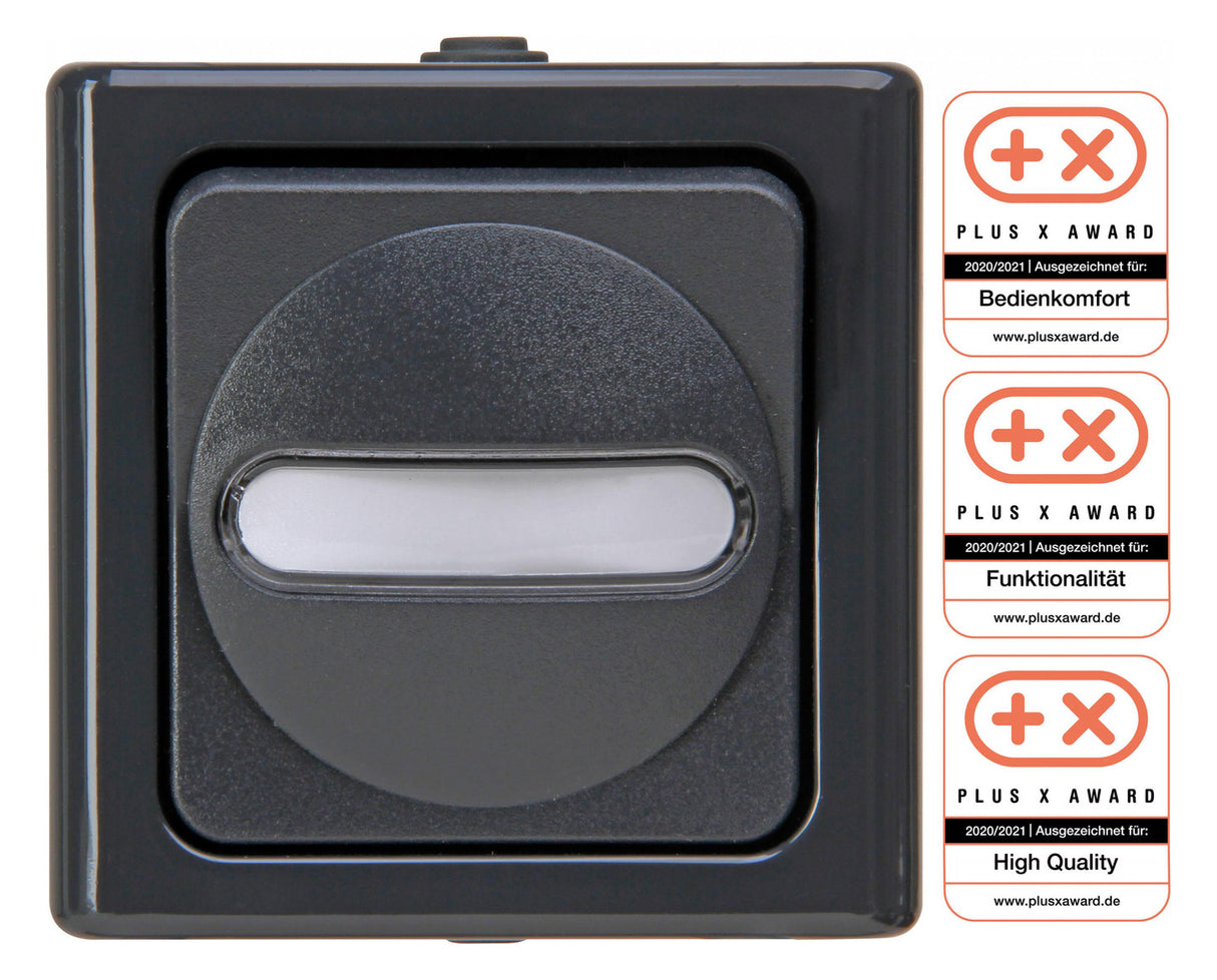 KOPP Wipptaster-Modul anth 1S AP IP44 BLUEELECTRIC 560815003 m.Bel