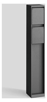 BEGA Steckdosensäule Metall graphit IP44 70706 2Steckd 500x75x75mm