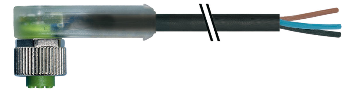 MURR Sensor-Aktorkabel 3p 5m M12 Female 7000-12381-6530500 abgew fr.Ende PUR