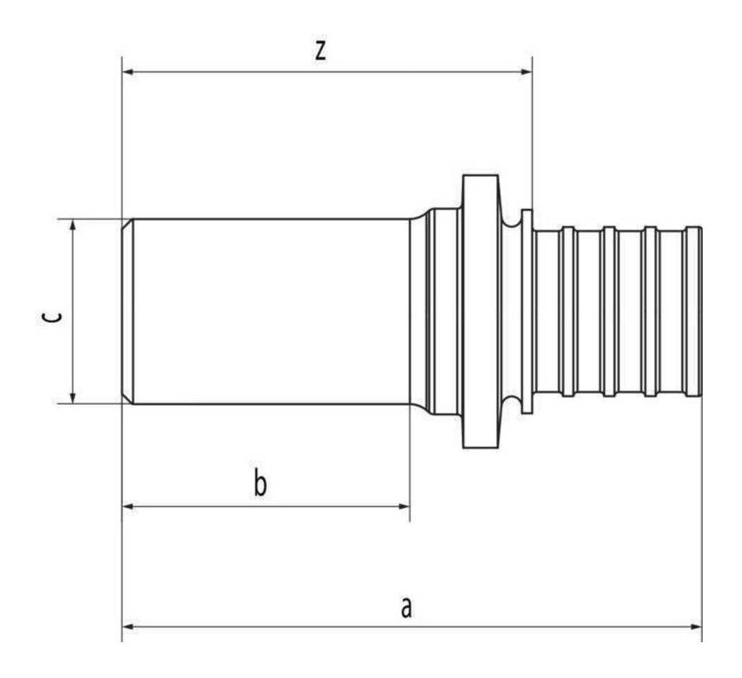 Rehau Löt-Pressübergang RAUTITAN RX+ 16 - L 15 | 14562731001