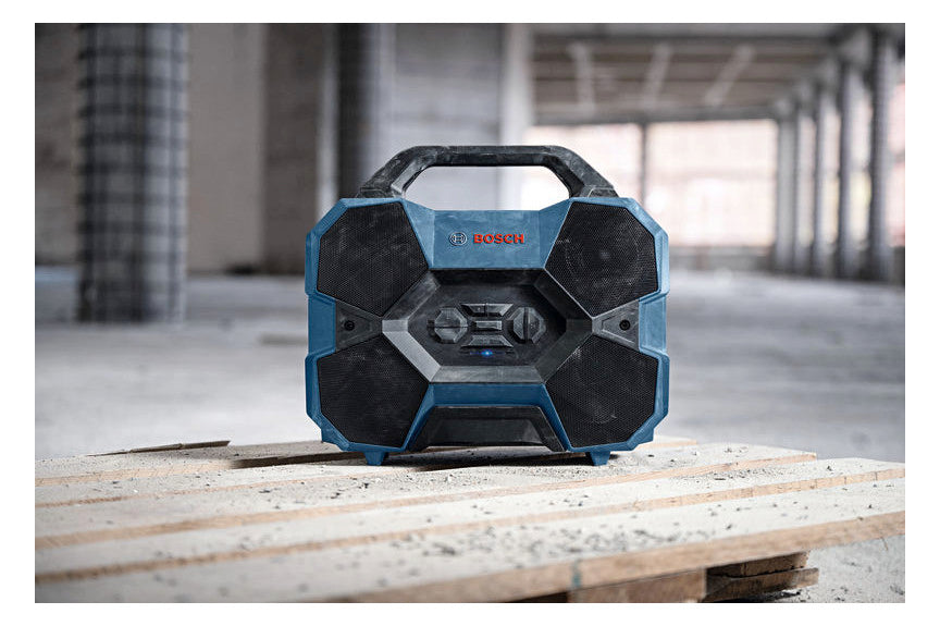 BOSCH-EW Lautsprecher bl/sw Aktiv BT Professional GPB 18V-6 C 376x336x231mm