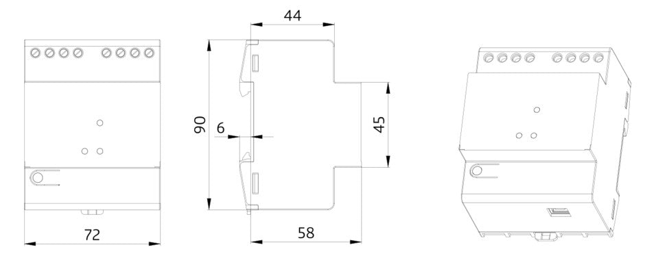 BEG Spannungsversorgung REG DALI 4TE LED PS-DALI-LINK-USB-REG weiß 210mA