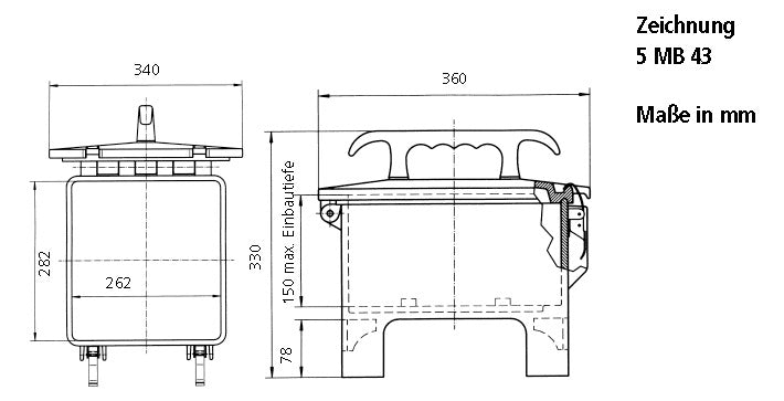 MENNEKES CEE-Kombi Gummi ge IP44 4Steckd EverGUM 70442 2x16A5p400V 2x32A5p400V