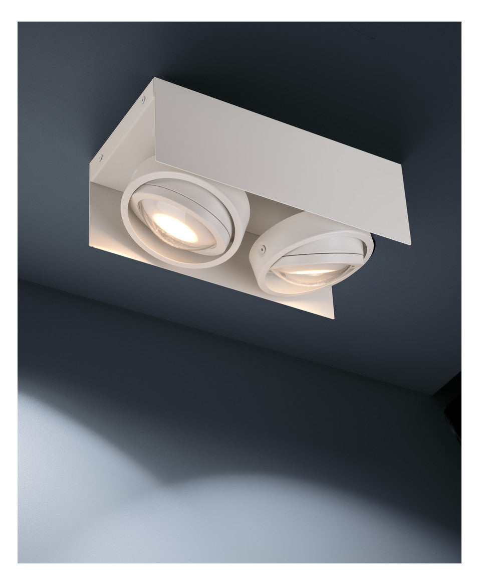 MEGATRON LED-Anbauleuchte 2x7W 2700K ws Cardano MT67034 940lm