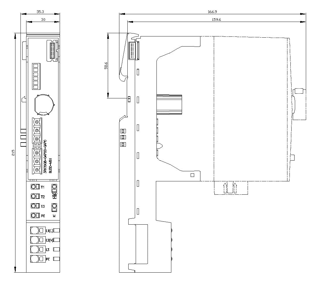 SIEMENS Motorstarterkombination DC IP20 3RK1908-0AP00-0AP0