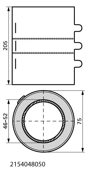 WALRAVEN Brandschutzmanschette Pacifyre MK II für br. Rohr / ged. MSV 50 mm