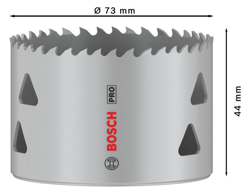 BOSCH-EW Lochsäge 73mm T44mm Gewinde LOCHSÄGE f.Gips Holz