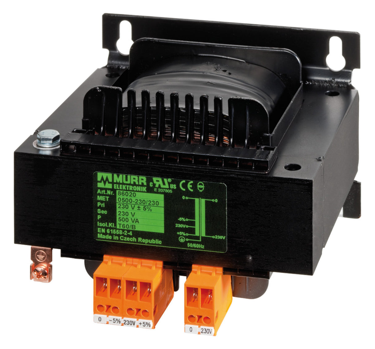 MURR Trenntrafo 1000VA 218,5-241,5V 230V 86050 Kurzschl.fest 174x138x160mm IP20