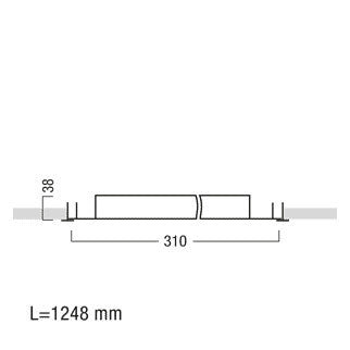ZUMTOBEL LED-Deckeneinbauleuchte 23,2W MIREL MIRL LAY LED3800-840 M625L LDO KA