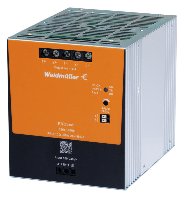 WEIDMÜLLER Gleichstromversorgung 22-28V PRO ECO 960W 24V 40A II 960W 85-264VUC