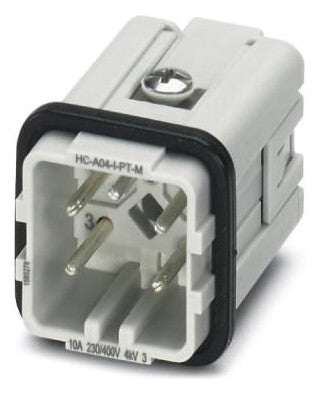 PHOENIX Kontakteinsatz Stift 4p Federzug HC-A04-I-PT-M 10A 230V 0,14-1,5qmm