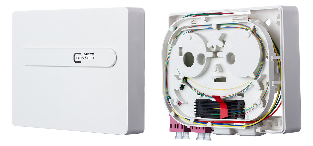 METZ CONNECT LWL-Anschlussdose 2xLC-D AP 1501177H02HC UP ws ger Wickelvorrat