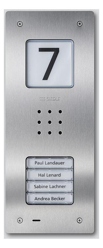 SIEDLE Türlautsprecher UP edst 4RT Bus CAU 850-4-0 E m.Infoschild m.Abd